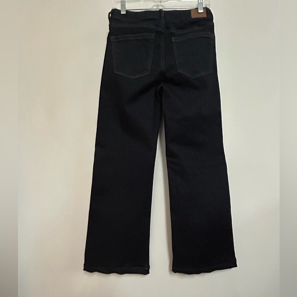 AMERICAN EAGLE SUPER STRETCH WIDE LEG DARK WASH JEANS - Picture 7 of 10